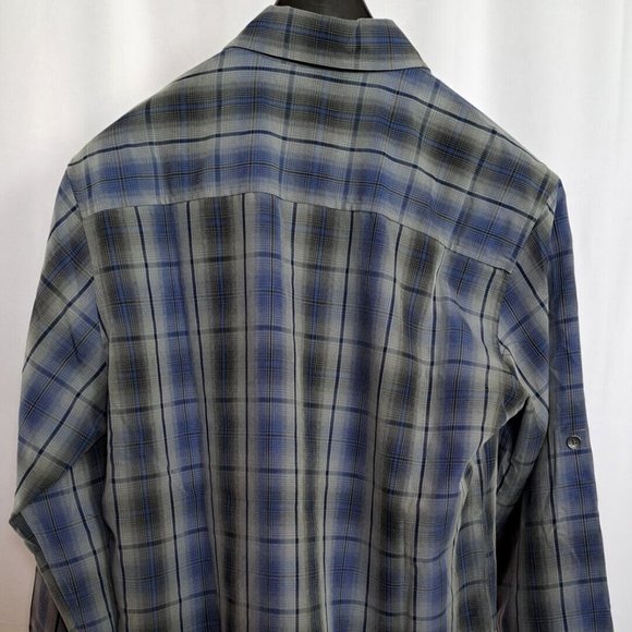 ROYAL ROBBINS SHIRT Sz MEDIUM modal SUBLIME & SOFT PLAID GORPCORE COTTAGECORE - Picture 2 of 11